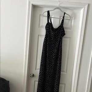 Abercrombie & fitch Elegant Black and White Polka Dot Dress